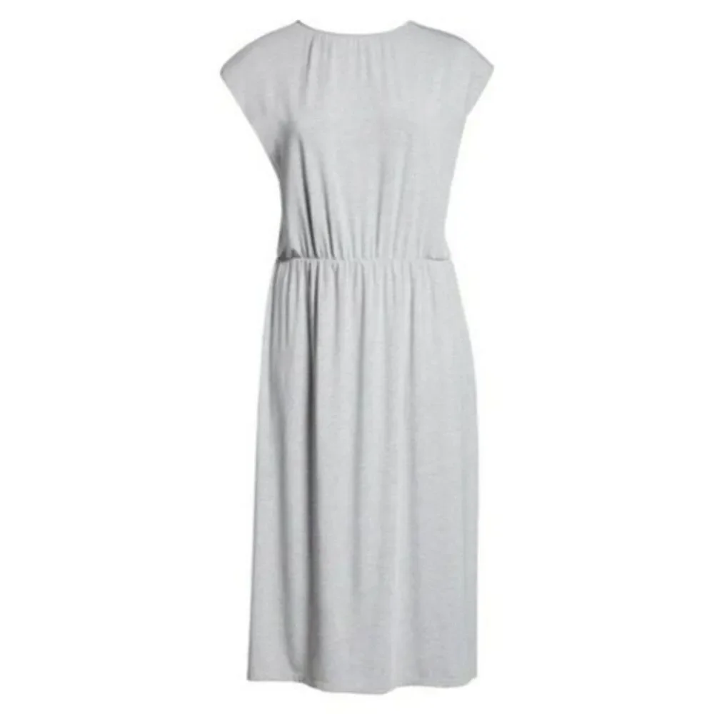 Wayf Luisa Gray Jersey MIDI Dress size 8 NWT